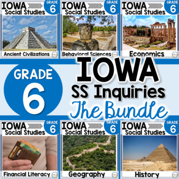 Preview of Iowa Grade 6 Social Studies Inquiries BUNDLE