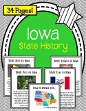 Iowa. State History Unit. US State History. 34 Pages!