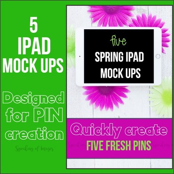 Preview of Ipad mock ups for  Pins | FLOWERS