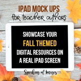 Ipad mock ups for digital resources FALL theme Set 1
