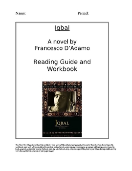 Preview of Iqbal by Franceso D'Adamo Workbook