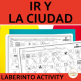 Ir and La Ciudad Vocabulary Spanish Maze Practice Activity