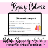 Ir de Compras Online Shopping Activity for Novice Spanish 