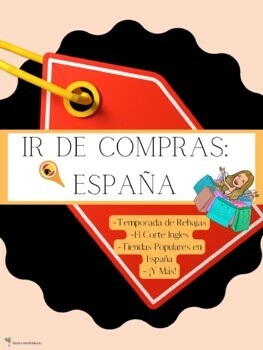 Preview of Ir de Compras en España Activity Pack: videos, advertisements, & more!