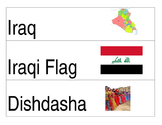 Iraq vocabulary cards