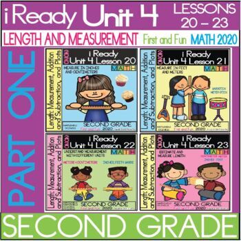Preview of IReady Math Unit 4 (Part One) Bundle - Length and Measurement - Second Grade