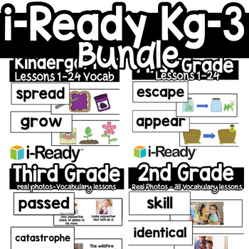 Preview of Iready Vocabulary  I ready kg , 1st , 2nd , third