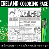 Ireland Graphic Organizer & Coloring Pages - Ireland Count