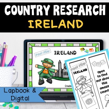 Preview of Ireland Country Research Project | Country Study Report Notebook Digital