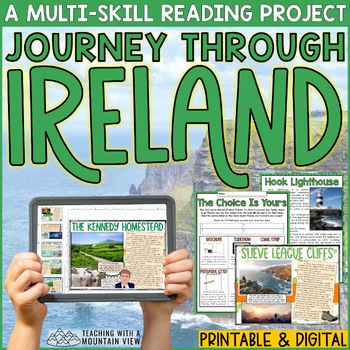 Preview of Ireland Reading Project | St. Patrick's Day Literacy Project