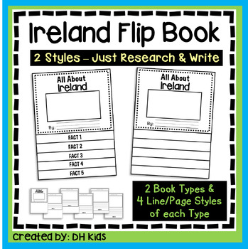 Preview of Ireland Report, Geography Flip Book Research Project, Country Report