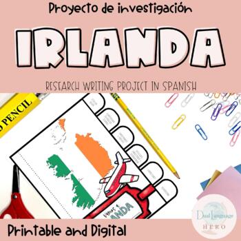 Preview of Ireland Research project in Spanish for St. Patrick's Day - Día de San Patricio