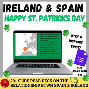 Preview of Ireland & Spain | Happy St. Patrick's Day Presentation | Spanish Class 