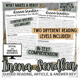 Irena Sendler | ELA Leveled Passage | Close Reading | Digi