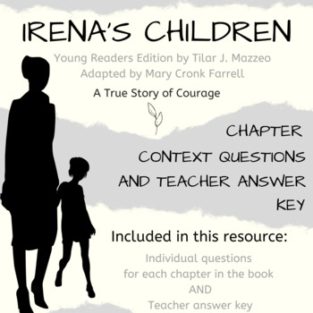 Preview of Irena's Children (Young Readers' Edition) Chapter Questions & Answer Key