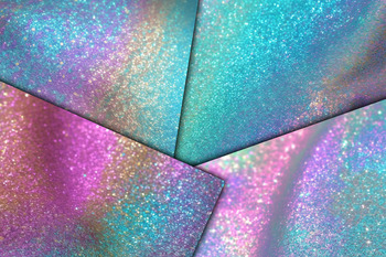 Blue Holographic Glitter Digital Paper Background Texture Digital