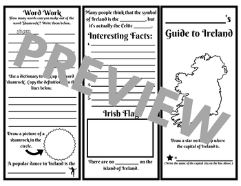Preview of Irish Adventure Brochure and Flight Tickets