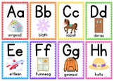 Irish Alphabet Display and Flash Cards - Aibítear as Gaeilge