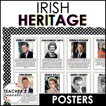 Preview of Irish American Heritage Month Bulletin Board Posters