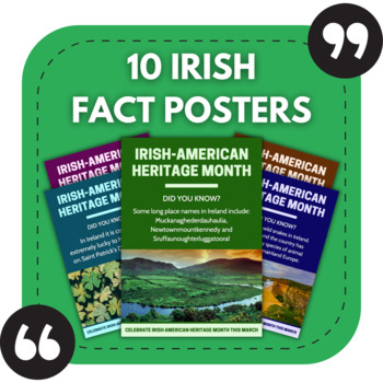 Preview of Irish-American Heritage Month Posters | 10 Interesting Facts About Ireland