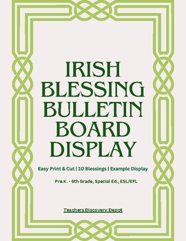 Preview of Irish Blessings Bulletin Board Display - St. Patrick's Day