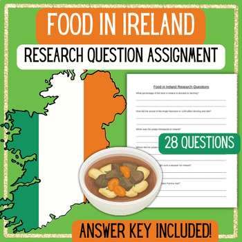 Preview of Irish Cuisine Food Research Questions Assignment Ireland International Food