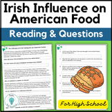 Irish Culture Foods Reading - Influence of Irish Immigrant