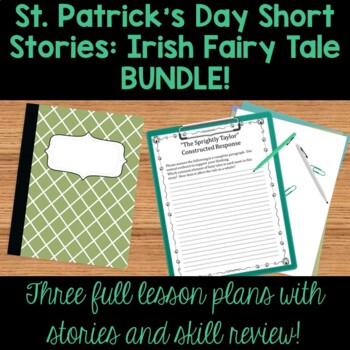 Preview of St. Patrick’s Day Reading Activities for Secondary: Irish Fairy Tale BUNDLE!