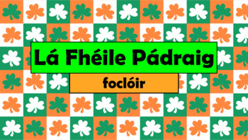 Preview of Irish (Gaeilge) - St. Patrick's Day Vocabulary - PowerPoint + Flashcards