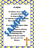 Irish (Gaeilge) - The Lord's Prayer (Ár nAthair) Poster