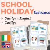 Irish Gaeilge school holidays flash cards