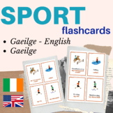 Irish Gaeilge sports flashcards