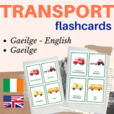 Irish Gaeilge transportation flashcards