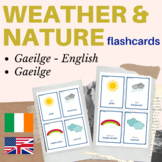 Irish Gaeilge weather and nature flashcards