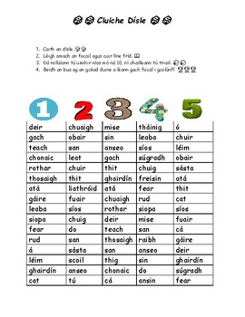 Preview of Irish High Frequency Words 41 - 80