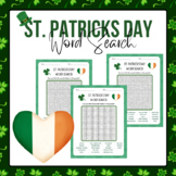 Irish History and Culture Word Search | St. Patrick's Day 