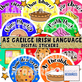 Irish Language / As Gaeilge - Distance Learning - Digital Stickers - Awards