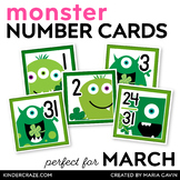 Irish Monsters Calendar Numbers