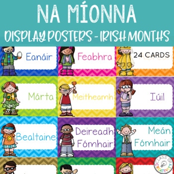 Preview of Gaeilge - Irish Months of the year