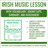 Irish Music: A Lesson for St. Patrick's Day - Lesson, Summ