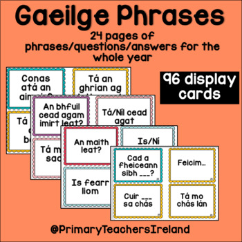 Preview of Irish Phrases for the year Gaeilge