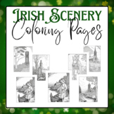 Irish Scenery Coloring Pages | St. Patrick's Day Activity