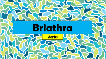Preview of Irish (Gaeilge) - Verbs Vocabulary (Duolingo) - PowerPoint + Flashcards