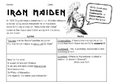 Iron Maiden "Alexander the Great" Lyrics Handout