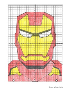 Preview of Iron Man Coordinate Graphing Activity