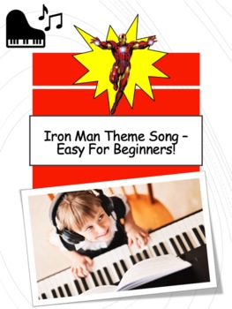 Iron Man Theme Song Easy Piano For Beginners By Mr Haines Tpt