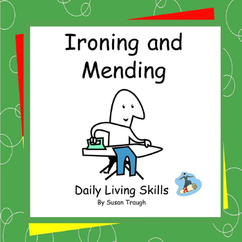 Preview of Ironing & Mending - 2 Workbooks - Daily Living Skills