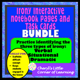 Irony Bundle - Interactive Notebook  Pages and Task Cards
