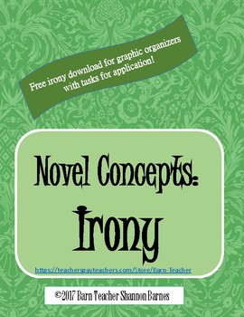Preview of Free Irony Printable for Graphic Organizer