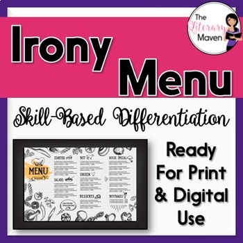 Irony Menu of Differentiated Activities Based on Bloom's Taxonomy